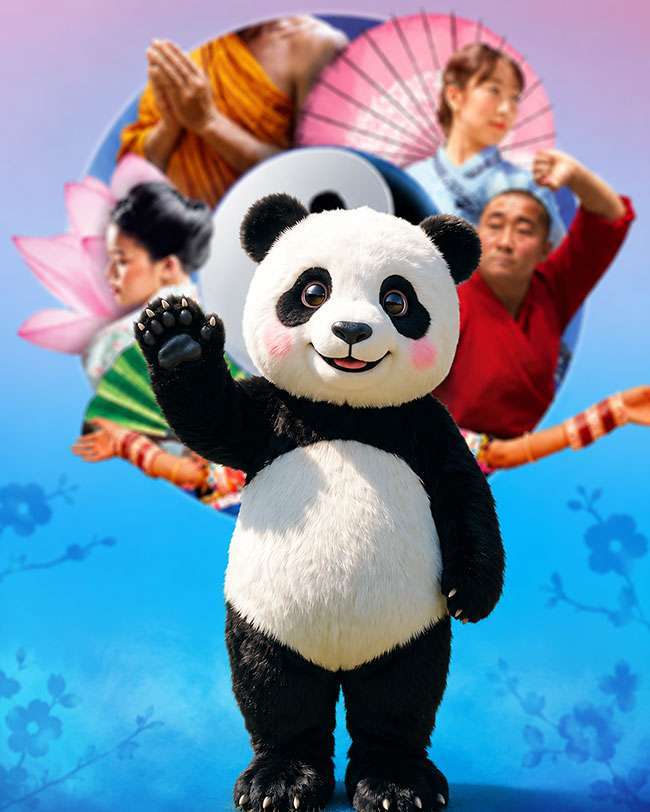 Mascotte Panda del Festival dell'Oriente