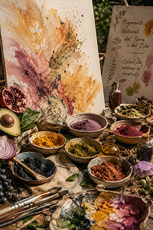 Pittura con alimenti
