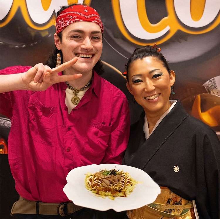 Show cooking street food giapponese con Pranzo Akonoha